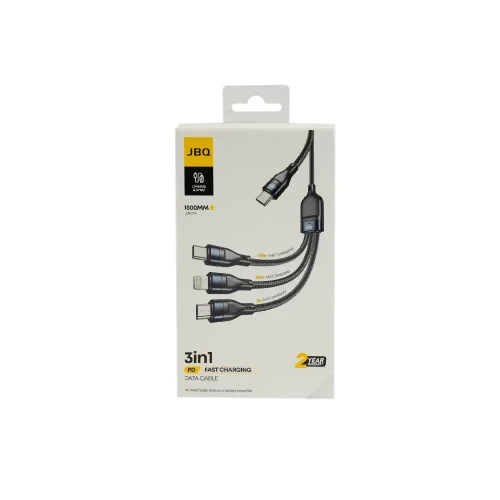 کابل شارژ سه کاره جی بی کیو مدل CA-533 (3in1) - Image 1