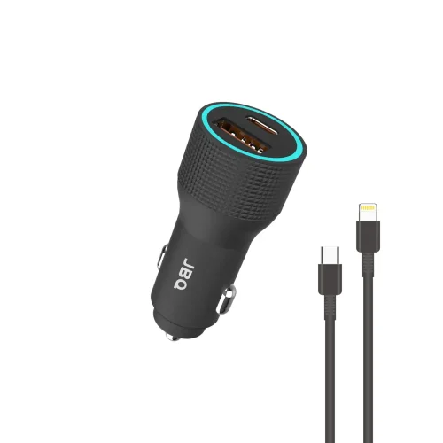 شارژر فندکی جی بی کیو با کابل PD مدل CC-P8 - Image 1
