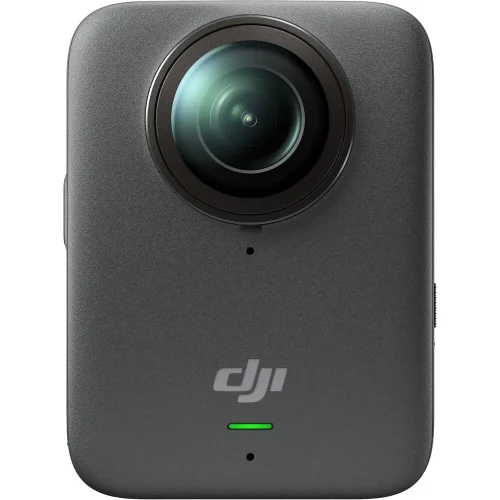 نمای جلوی دوربین ورزشی DJI Osmo 360 پک Adventure Comboخاکستری