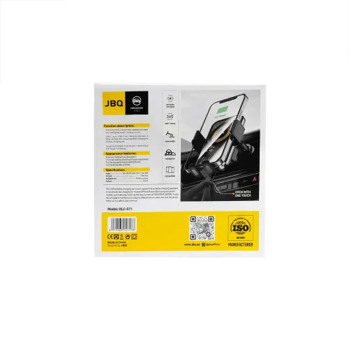 هولدر خودرویی 2 در 1 با شارژر وایرلس جی بی کیو مدل HLC-511 - Image 5