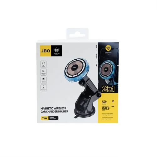 هولدر خودرویی 2 در 1 با شارژر وایرلس جی بی کیو مدل HLC-525 - Image 3