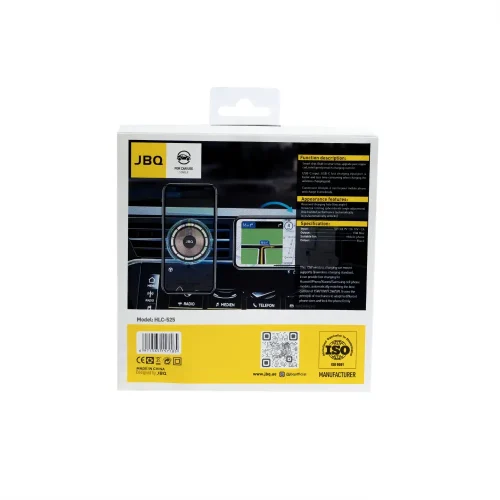 هولدر خودرویی 2 در 1 با شارژر وایرلس جی بی کیو مدل HLC-525 - Image 4