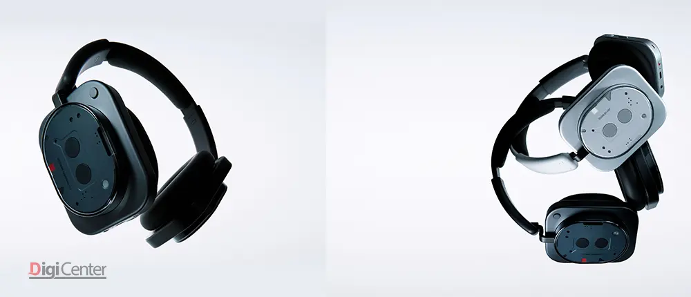 هدفون Nothing Headphone (1) مشکی و سفید کنار هم