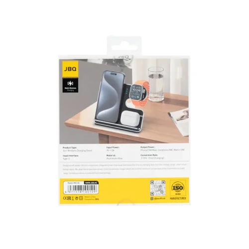 شارژر بی سیم جی بی کیو مدل WIC-04 (3in1) - Image 6