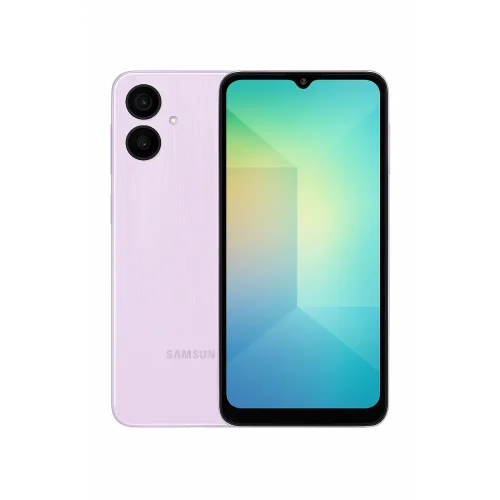 گوشی سامسونگ Galaxy A07 بنفش از جلو و پشت