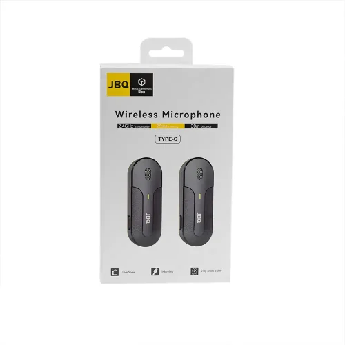 میکروفون یقه ای بی‌سیم Type-C جی بی کیو مدل MPH-C8 - Image 2