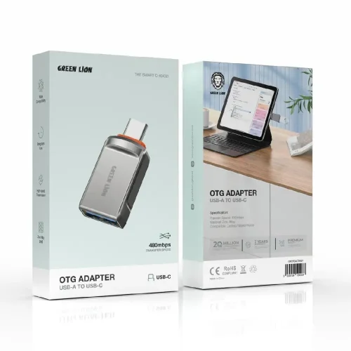 تبدیل USB-A به USB-C گرین لاین Green Lion OTG Adapter - Image 2