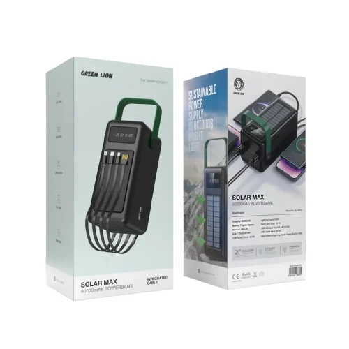 پاوربانک خورشیدی گرین لاین Solar Max 80000mAh - Image 2