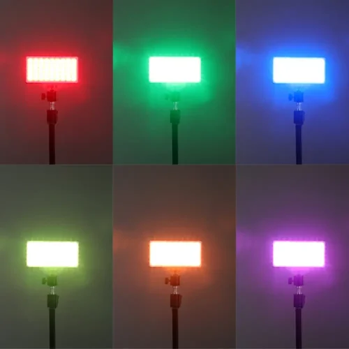 نور ثابت ال ای دی نایس فتو NiceFoto TC-158RGB.W RGB LED video light - Image 2