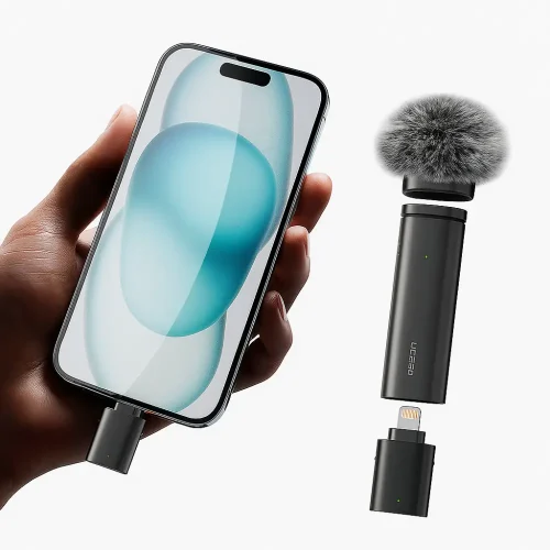 میکروفون یقه ای بی سیم اولانزی تک کاربره مدل Ulanzi WM10 Lightning - Image 2