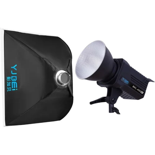 ویدیو لایت به همراه سافت باکس YJBEI BKL-400 bi COB video light - Image 2