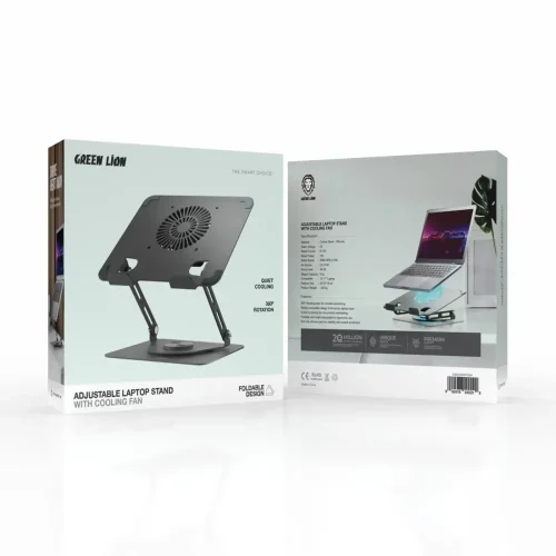 استند و پایه خنک کننده لپ تاپ گرین لاین مدل GNAD360STDBK - Image 2