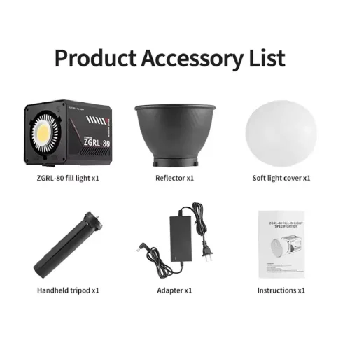 ویدئو لایت کینگ پاور King power ZGRL-80 video light - Image 2