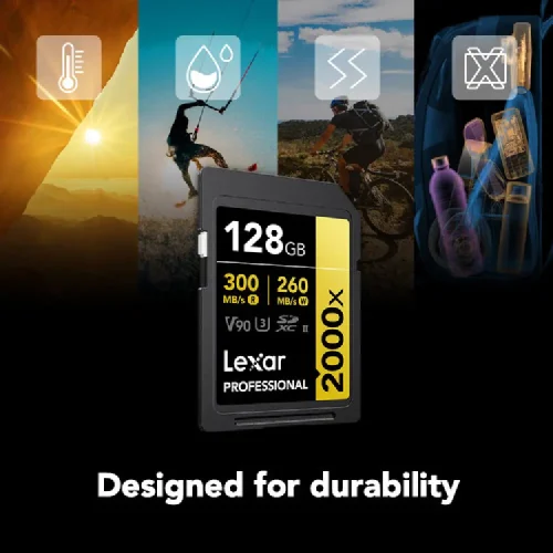 کارت حافظه لکسار Lexar 128GB Professional 2000x UHS-II SDXC - Image 2