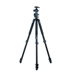تصویر نمای کامل سه پایه دوربین آراروکس Ararox Q728BL Camera Tripod با پایه های باز شده و ستون مرکزی قابل تنظیم، مناسب عکاسی و فیلمبرداری حرفه ای