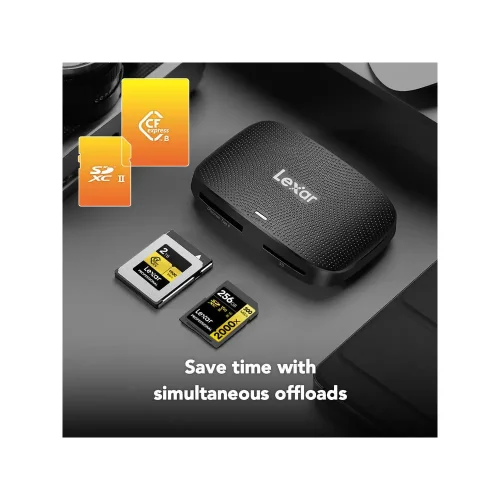 کارت ریدر لکسار Lexar Professional CFexpress Type B/SD USB 3.2 Gen 2 Card Reader - Image 3