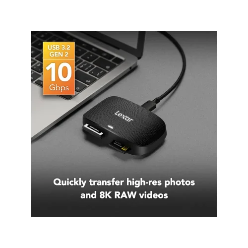 کارت ریدر لکسار Lexar Professional CFexpress Type B/SD USB 3.2 Gen 2 Card Reader - Image 2
