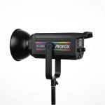 نمای جانبی ویدئولایت آراروکس VL200C RGB استودیویی