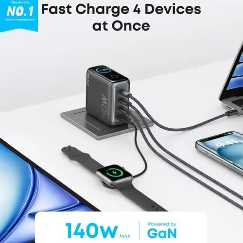 شارژر دیواری ۱۴۰ واتی انکر مدل Anker 140W Charger B2697 - Image 4