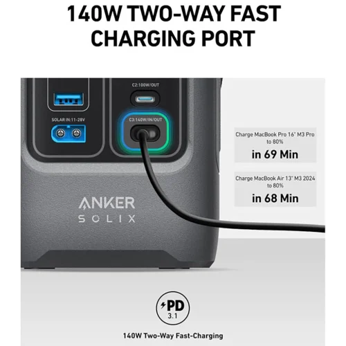 پاور بانک Anker SOLIX C200 DC Power Bank Station 60000mAh مدل A1727 - Image 5
