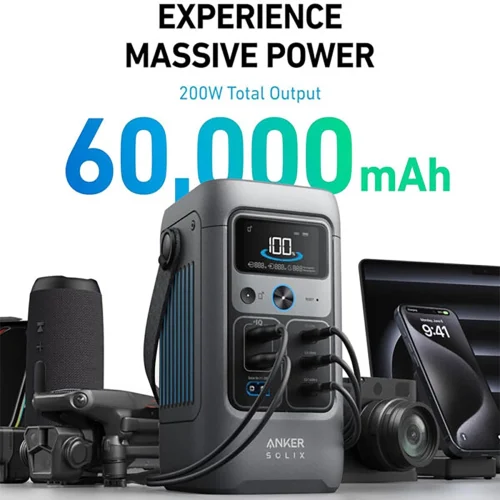 پاور بانک Anker SOLIX C200 DC Power Bank Station 60000mAh مدل A1727 - Image 3