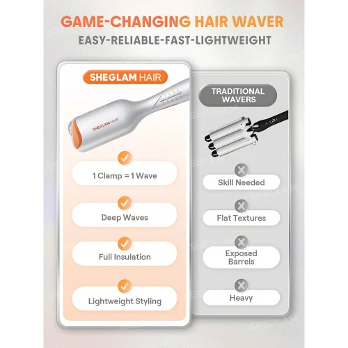 دستگاه فر مو ساحلی شیگلم Sheglam مدل Beach Babe Hair Waver سایز 19 میلی متری - Image 3