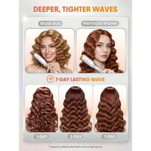 دستگاه فر مو ساحلی شیگلم Sheglam مدل Beach Babe Hair Waver سایز 19 میلی متری - Image 5