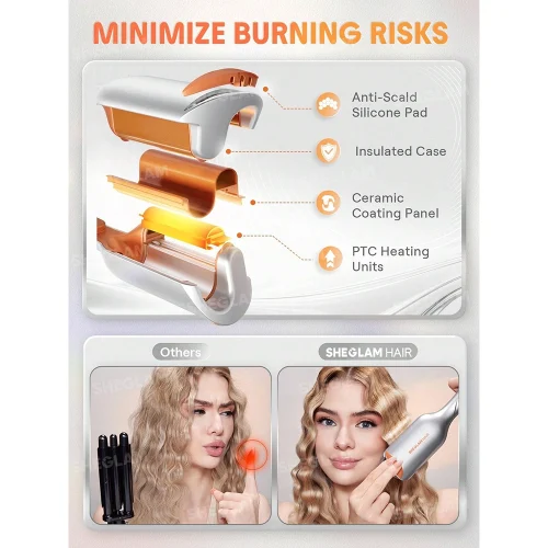 دستگاه فر مو ساحلی شیگلم Sheglam مدل Beach Babe Hair Waver سایز 19 میلی متری - Image 6
