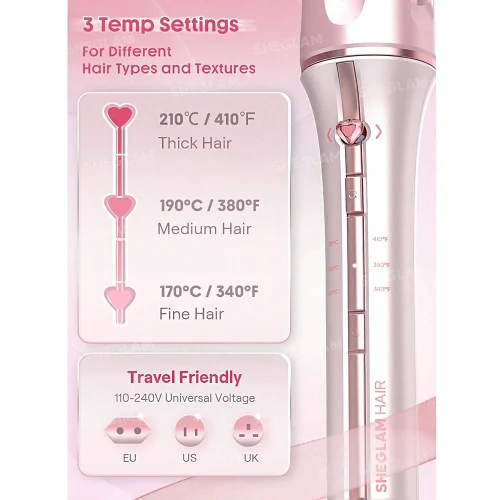فر کننده فوری شیگلم مدل Sheglam Cupid’s Charm One-Touch Instant Curle سایز 32 میلی متر - Image 2