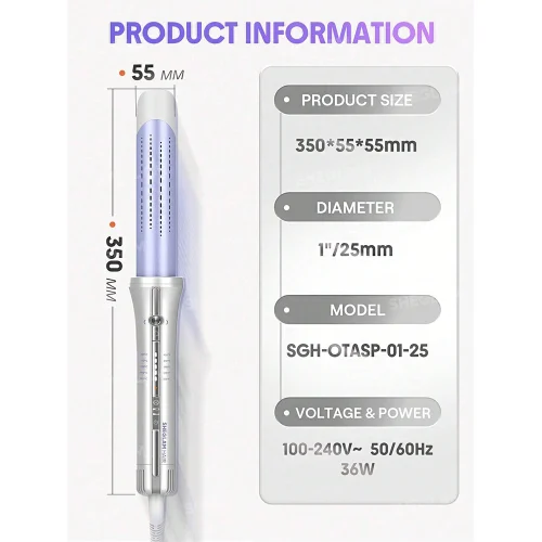 حالت دهنده مو شیگلم  Sheglam مدل Cool Lock Airflow Styler سایز 25 میلی متر - Image 4