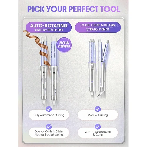 حالت دهنده مو شیگلم  Sheglam مدل Cool Lock Airflow Styler سایز 25 میلی متر - Image 5