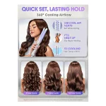 حالت دهنده مو شیگلم  Sheglam مدل Cool Lock Airflow Styler سایز 32 میلی متر - Image 4