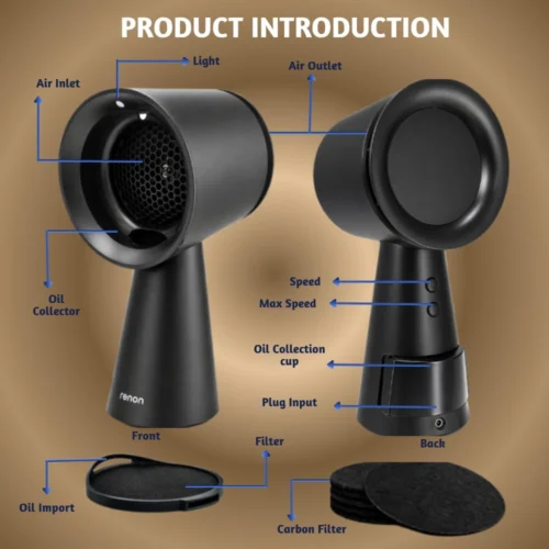 هود رومیزی رنون مدل Renon AH003 با فیلتر کربن فعال - Image 8