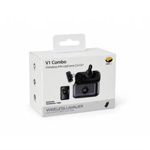 میکروفون بی‌سیم یقه‌ای ویست لند Vistland V1 Combo - Image 8
