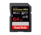 کارت حافظه سن دیسک 64 گیگ مدل SanDisk 64GB Extreme PRO SDHC UHS-I 633X 95MB